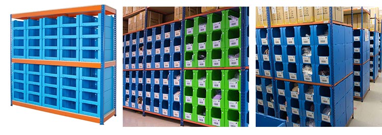 Custom Correxed Stackable Clothing Pick Bins Plastic Warehouse Storage Picking Bins