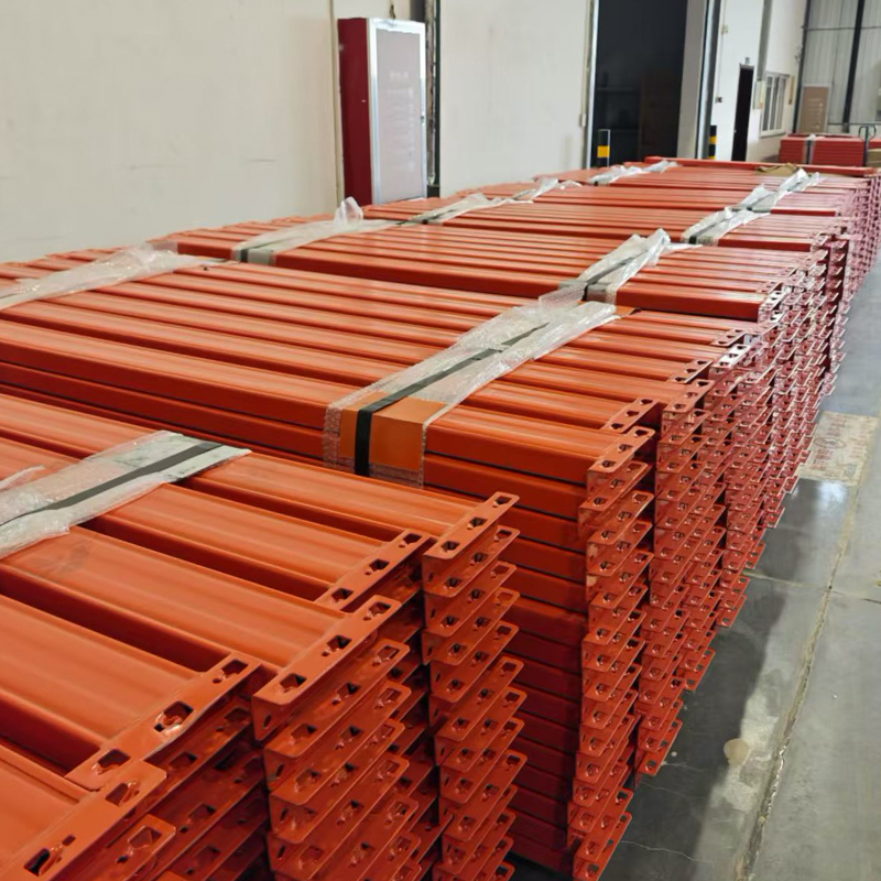 Steel Storage Rack System 1000kg Electrostatic Powder Coating Selective Pallet Racking With Steel Decking For Logistics Center
