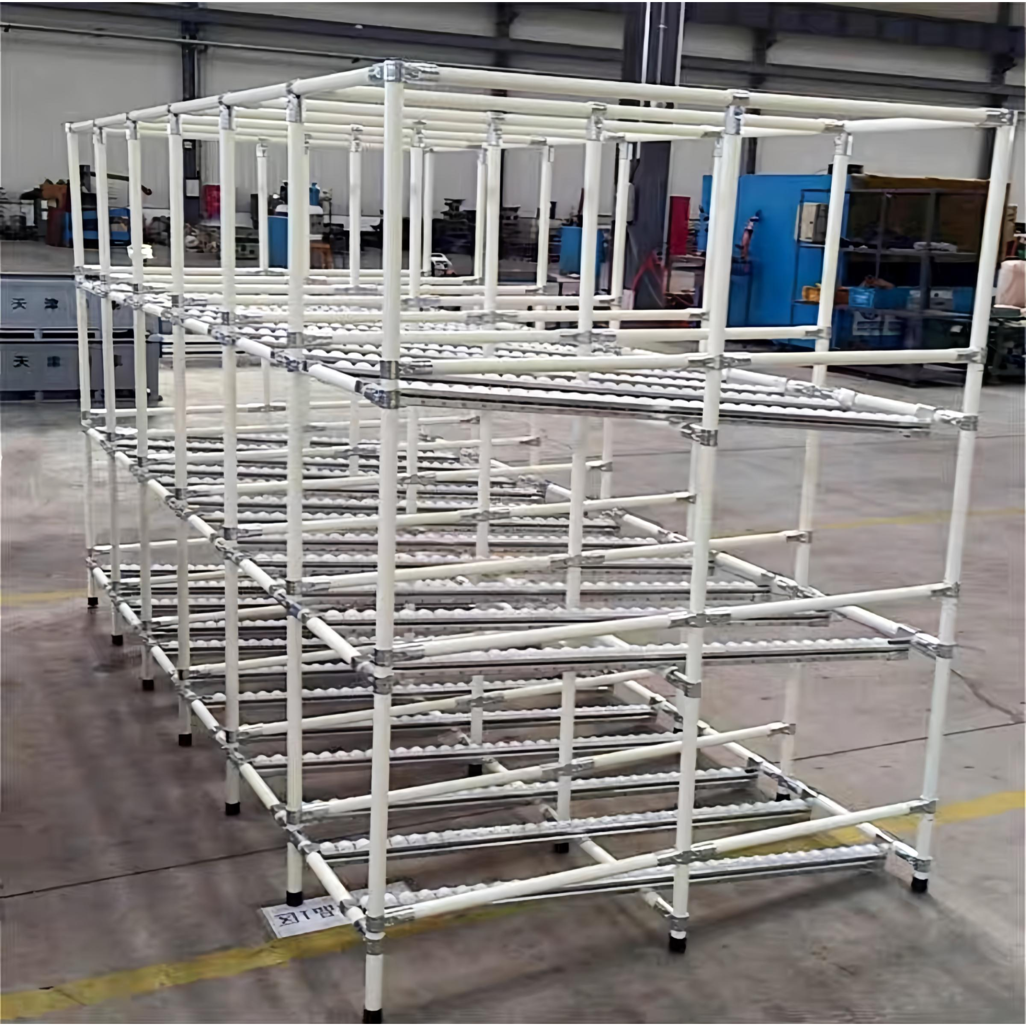 AOCHEN Industrial Collapsible Adjustable Gravity Roller Shelves Steel Flow Rack Shelving System High-Strength