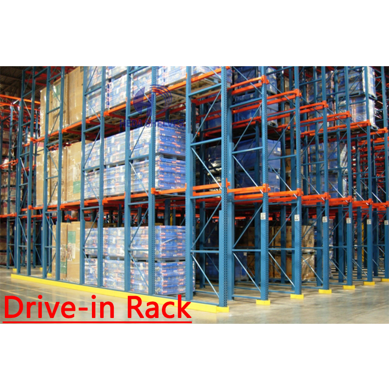 High Density Heavy Duty Drive in Rack System Pallet Type Drive-In Warehouse Shelf Rack Storage System Drive in Pallet Racking