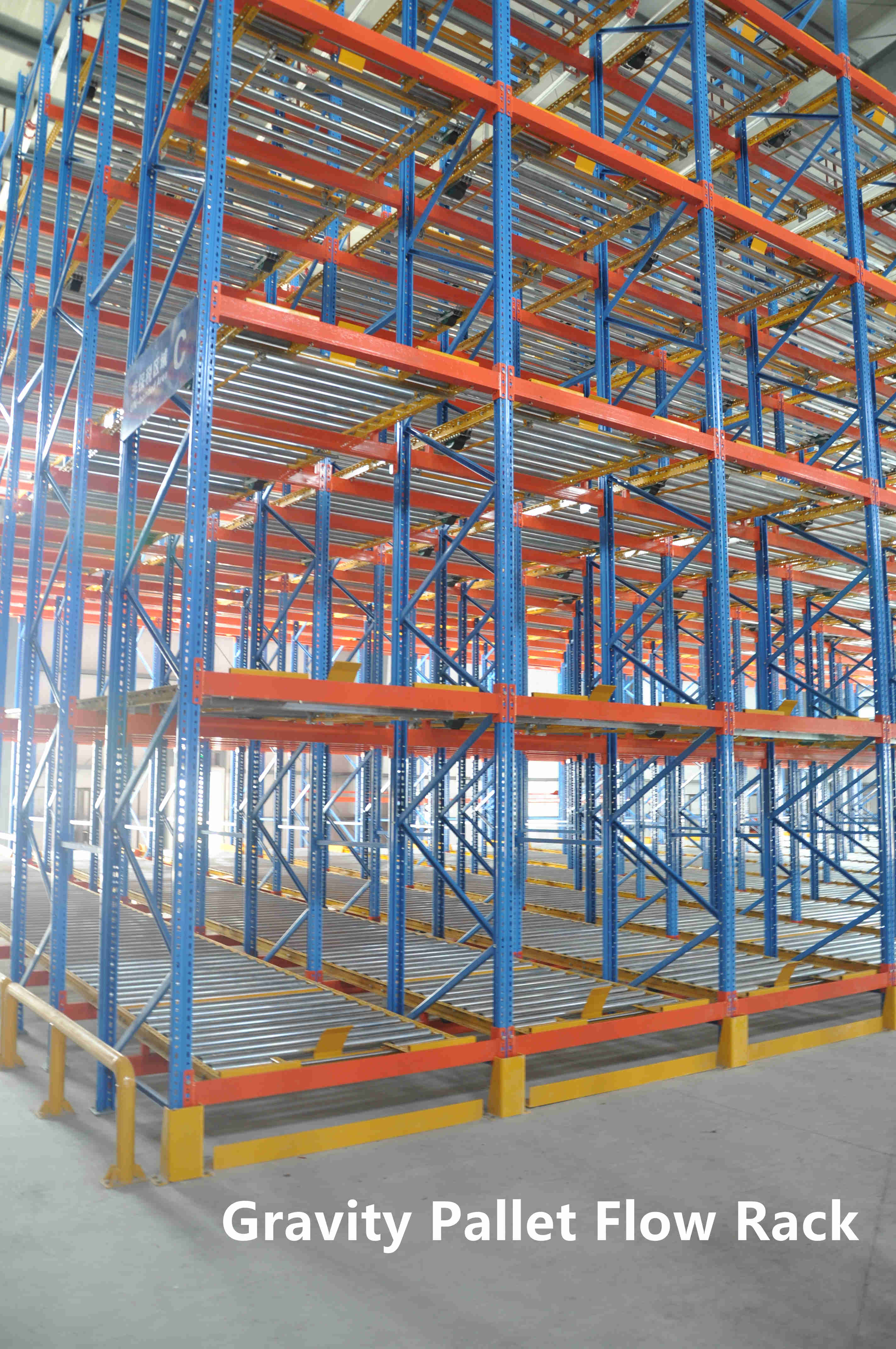 Gravity Flow Roller Shelving Details