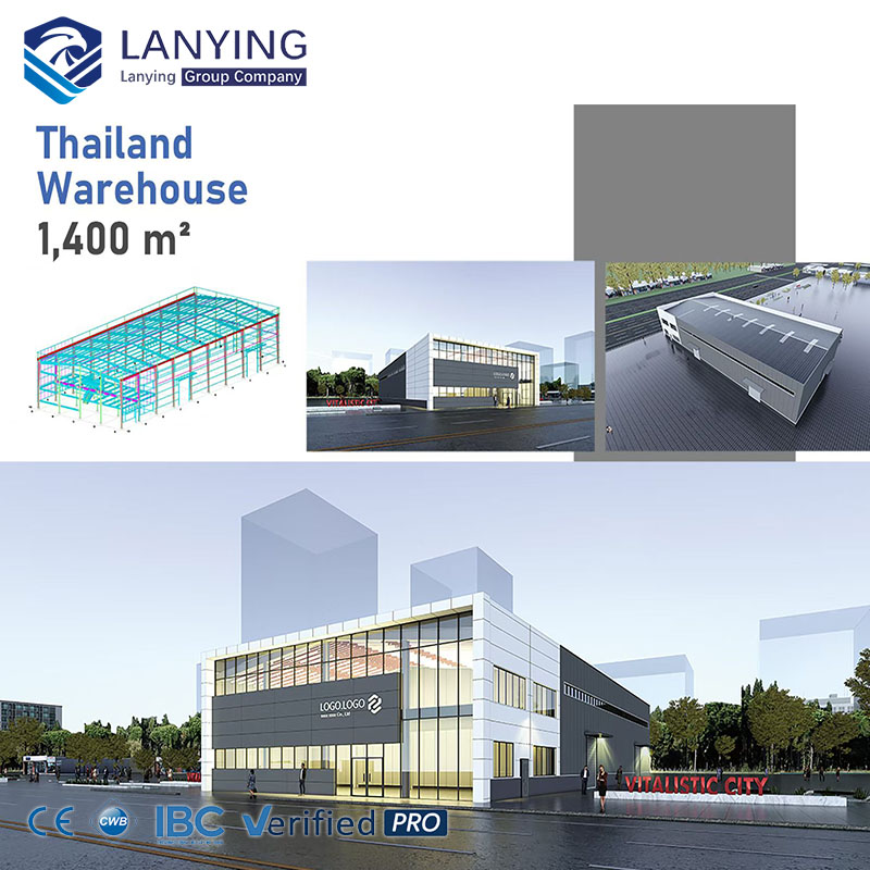 Modern Industrial Style 4S Shop Steel Structure Warehouse With Fast Installation |Suitable For Workshop,Factory,Storage