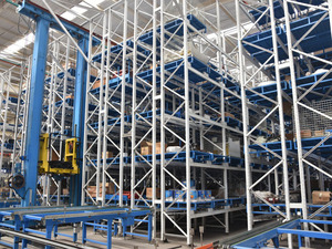 Heavy Duty Double Deep Steel Pallet Racking Warehouse Storage Rack with Shuttle