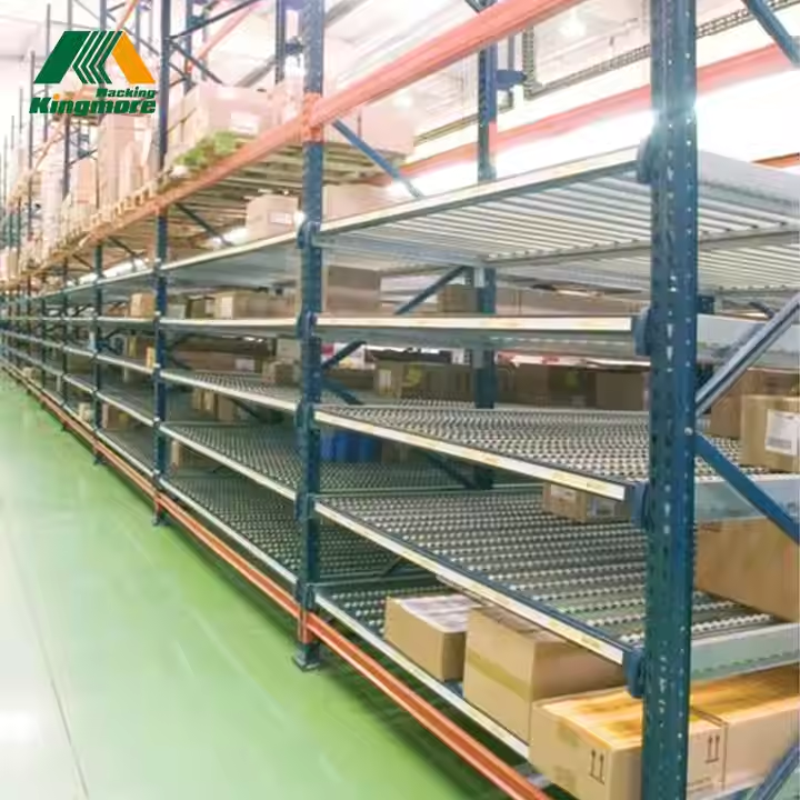 Durable in Use Steel Storage Warehouse Rack Gravity Flow Roller Racking Systems Carton Flow Racks