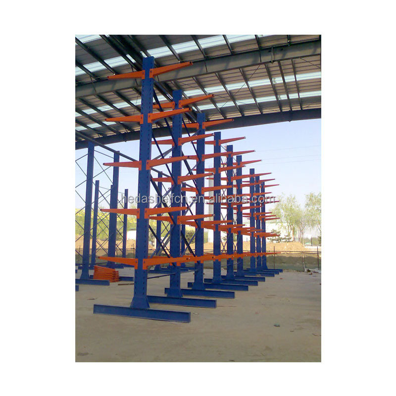 Heavy Duty Adjustable Steel Cantilever Racking System Industrial Storage Racks Shelf Cantilever Rack Shelving for Long Material