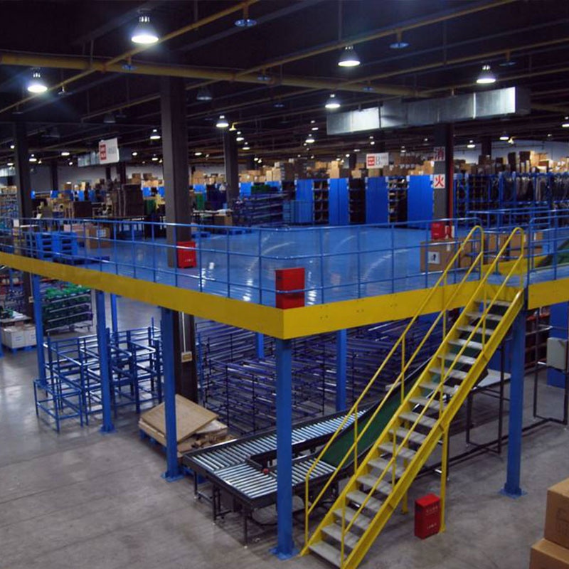 Mezzanine Floor Industrial Steel Optimizes Warehouse Space Rack Supported Mezzanine For Logistics Centers Multi Tier Platform