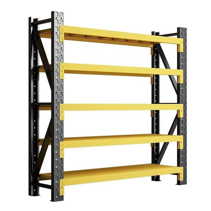 Racking Adjustable Metal Boltless Shelf And Racks Warehouse Storage Medium Duty Metal Rack Shelf