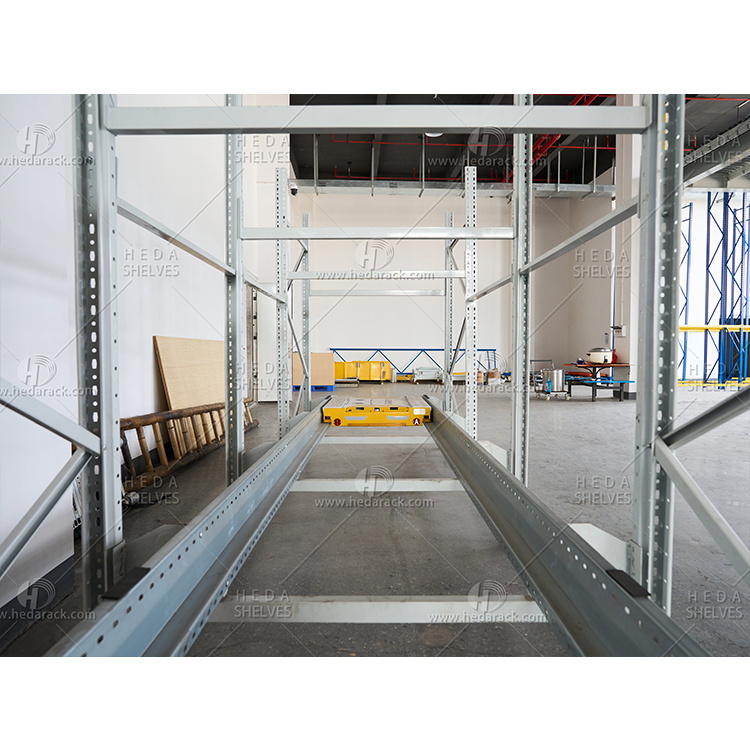 Four Way Cold Storage Shuttle Rack Operation