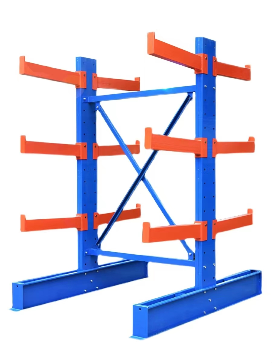Factory Direct Cantilever Racking Heavy Duty Storage Rack For Long Pipe Lumber Material