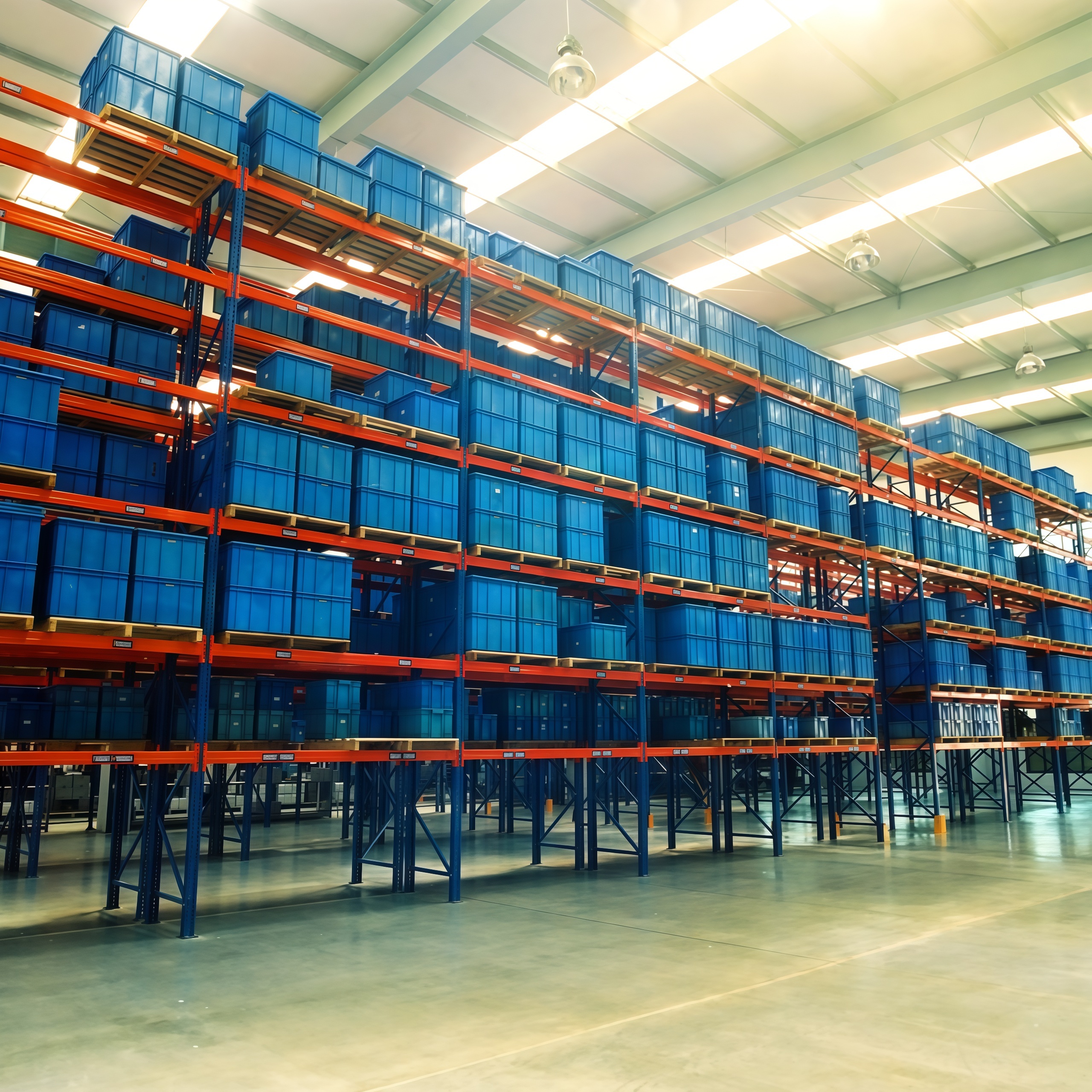 Heavy Duty Industrial Metal Shelf Cantilevered Pallet Rack Powder Coating Finish Bolt Structure for Warehouse Storage Shelves