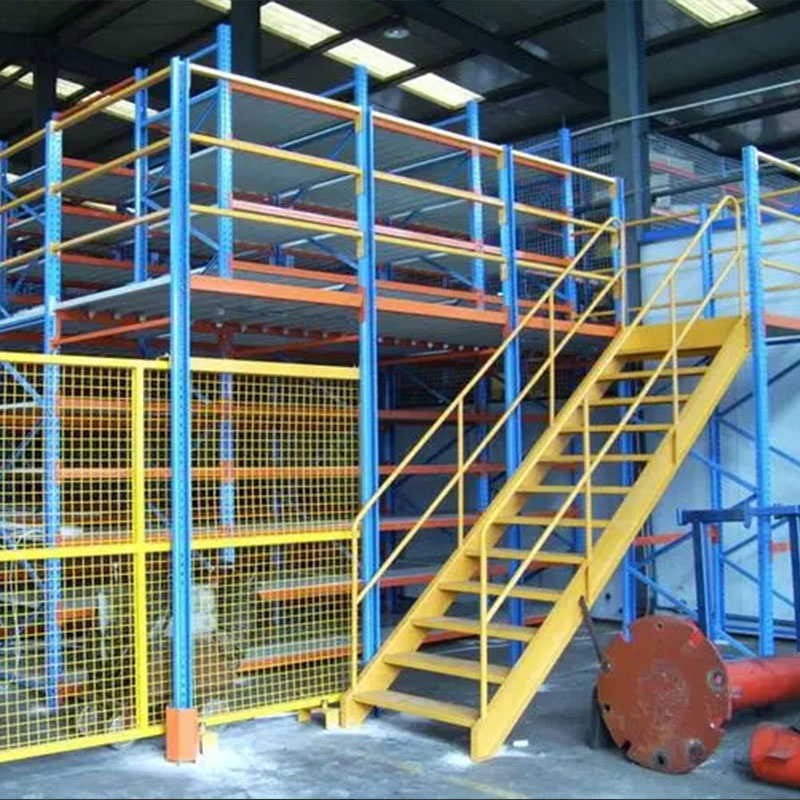 Customized Steel Heavy Duty Modular Corrosion Protected Adjustable Mezzanine Platform Warehouse Storage Rack Multi-Level System