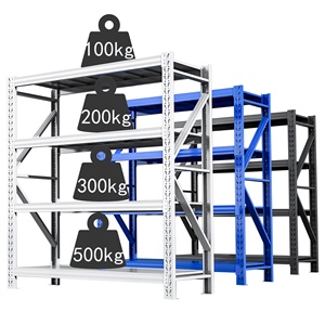 Boltless Iron Steel Adjustable High Capacity Warehouse Storage Shelving