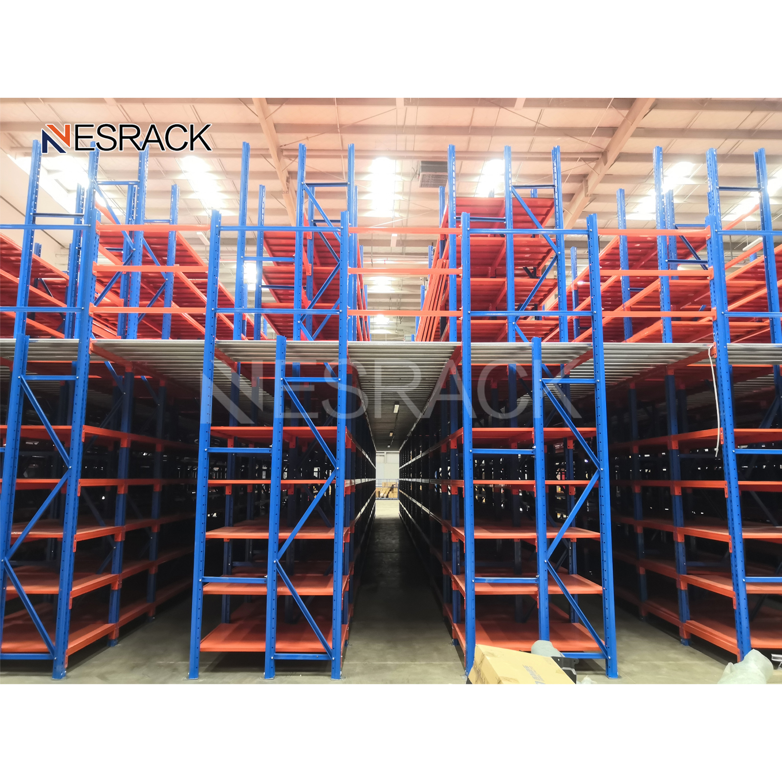 Heavy Duty Industrial Steel Storage Warehouse Racks Pallet Racking Systems Attic Loft Mezzanine Floor Platforms NESRACK