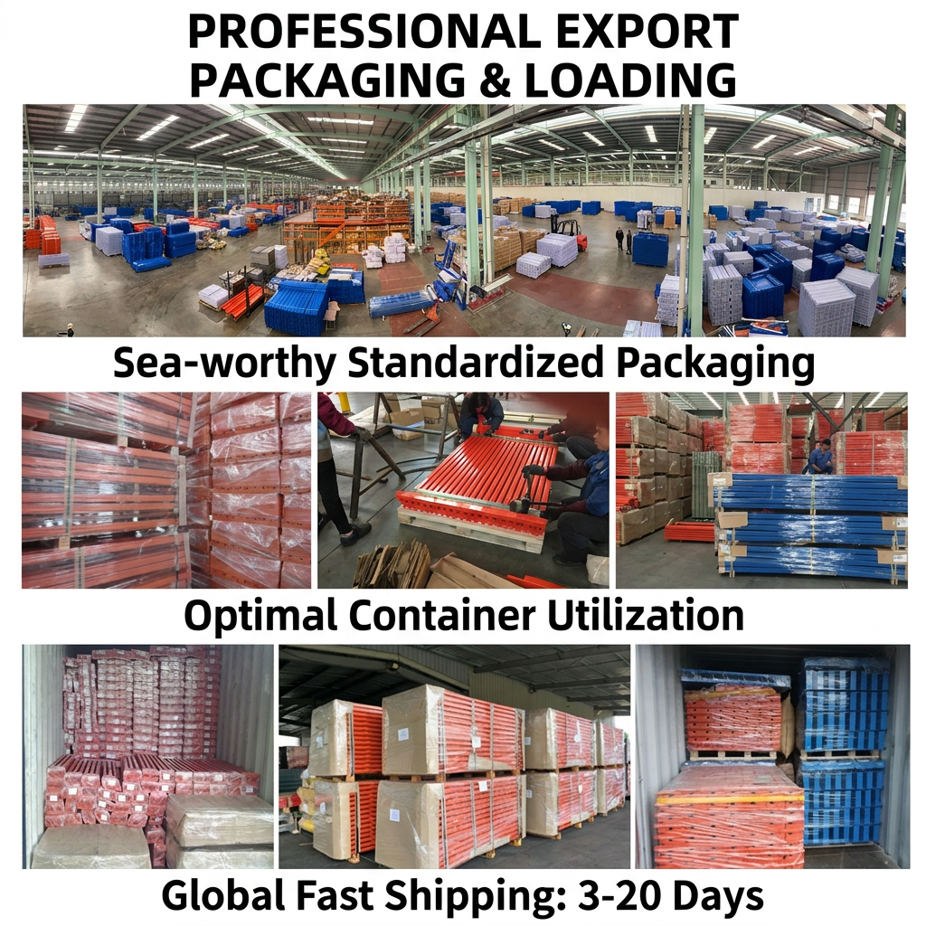 Industrial Heavy Duty Pallet Racking System Adjustable Warehouse Storage Shelving Q235B Steel Selective Rack for Cargo Handling