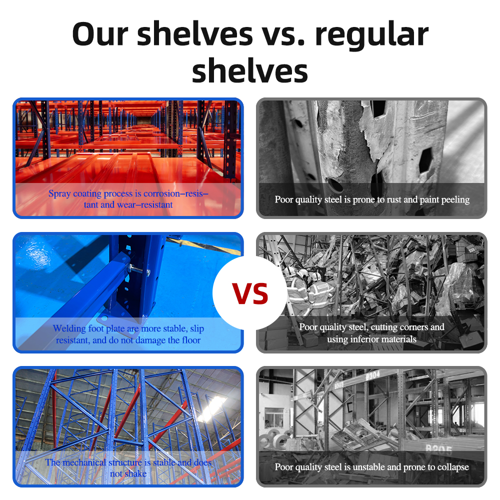 Warehouse Heavy Duty Stackable Pallet Rack Shelf Shelves Heavy Warehouse Racking Industrial Racking Warehouse Storage