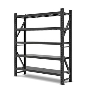 High Quality Medium Duty Steel Storage Racks Heavy Duty Cantilevered Garage Shelving Powder Coating for Warehouse Adjusted