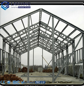 Prefabricated Industrial Steel Structure Warehouse Workshop With Racking System