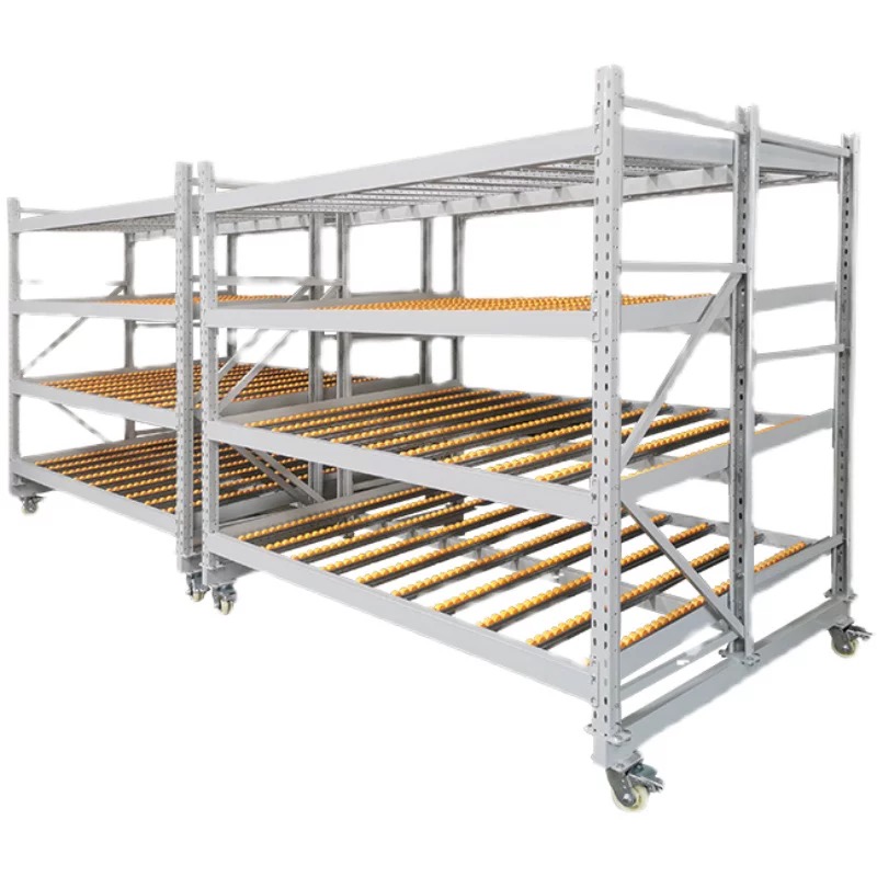 Xinanda Heavy Duty 5 Layer Corrosion Protection Adjustable Height Rolling Racks Shelves for Supermarkets Convenience Stores Easy