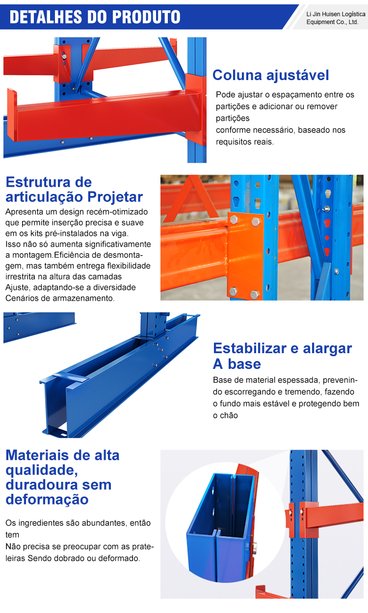 Selective Pallet Single Sided Ibeem Pvc Pipe Storage Cantilever Rack