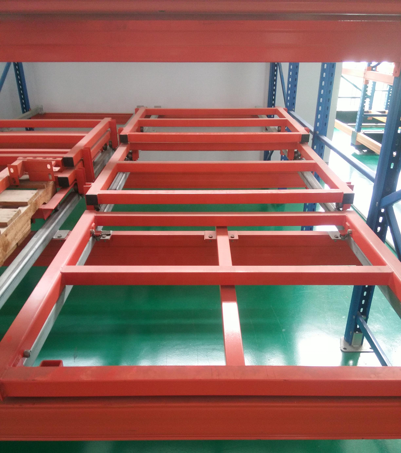 Low Cost Industrial Storage Racking System LIFO Rack Shelving Warehouse Push Back Rack
